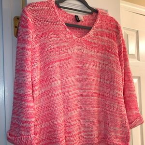 H&M V-neck marled knitted sweater